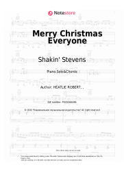 Sheet music, chords Shakin' Stevens - Merry Christmas Everyone