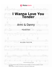 Sheet music, chords Armi & Danny - I Wanna Love You Tender