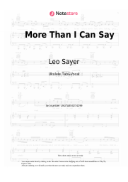 undefined Leo Sayer - More Than I Can Say