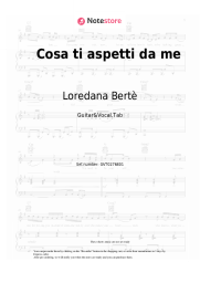 undefined Loredana Bertè - Cosa ti aspetti da me