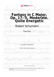 undefined Robert Schumann - Fantasy in C Major, Op. 17: II. Moderate. Quite Energetic