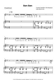 Sheet music, chords Camila Cabello, Ed Sheeran - Bam Bam